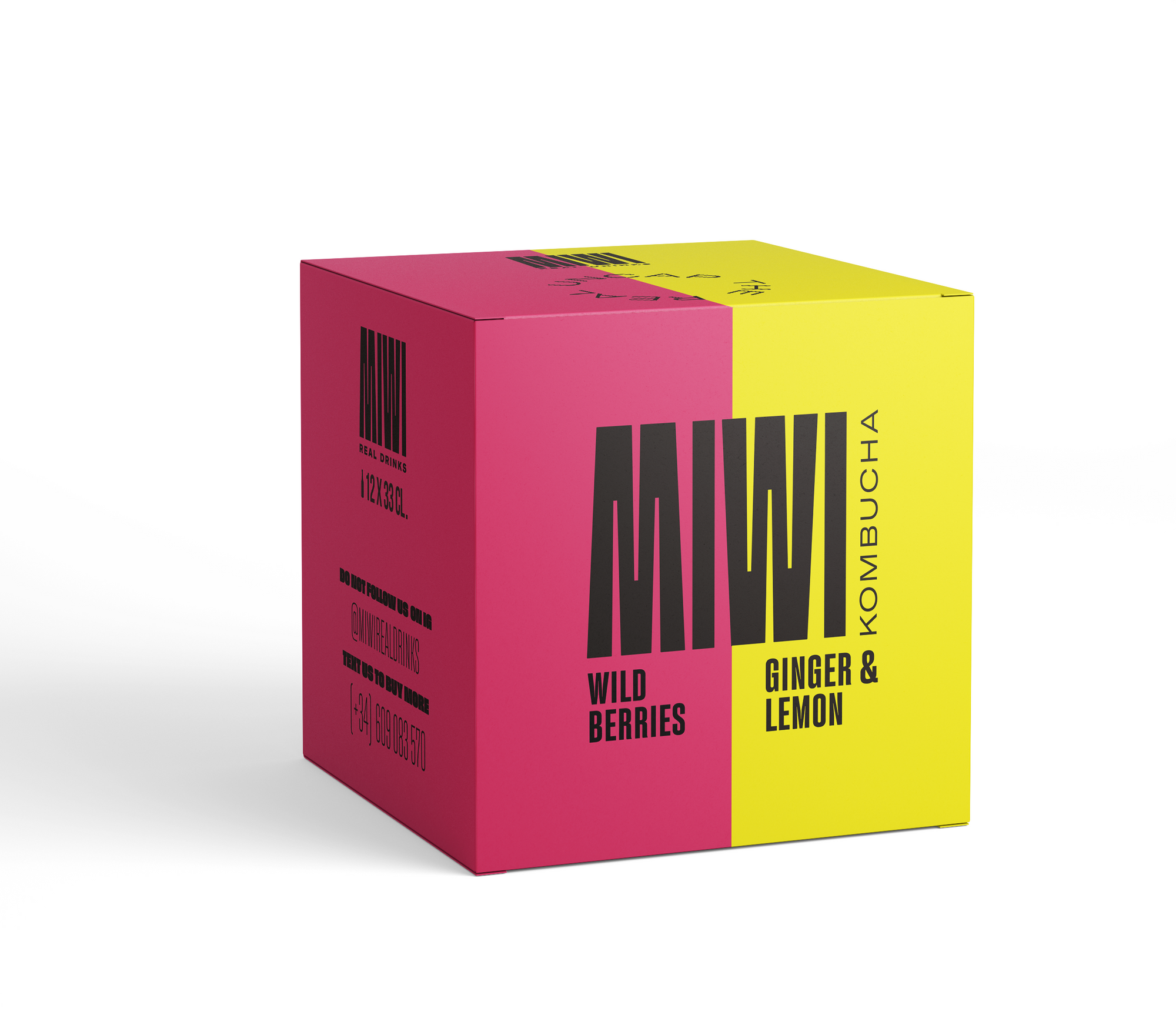 Caja doble Ginger Lemon & Wild Berries - MIWI REAL DRINKS