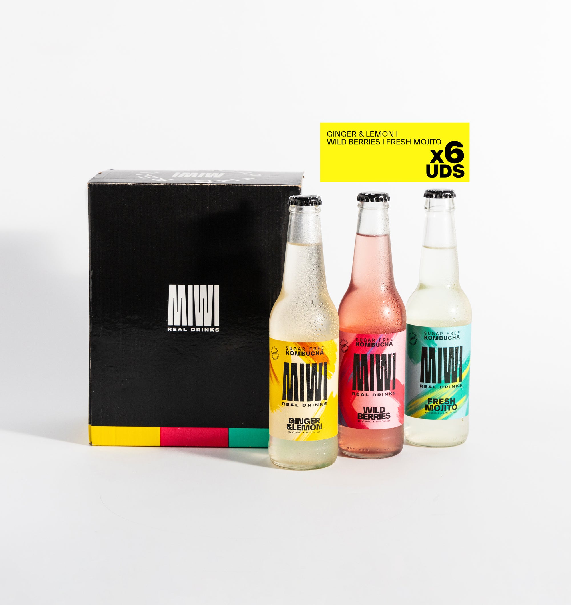 KOMBUCHA SIXPACK - MIWI REAL DRINKS