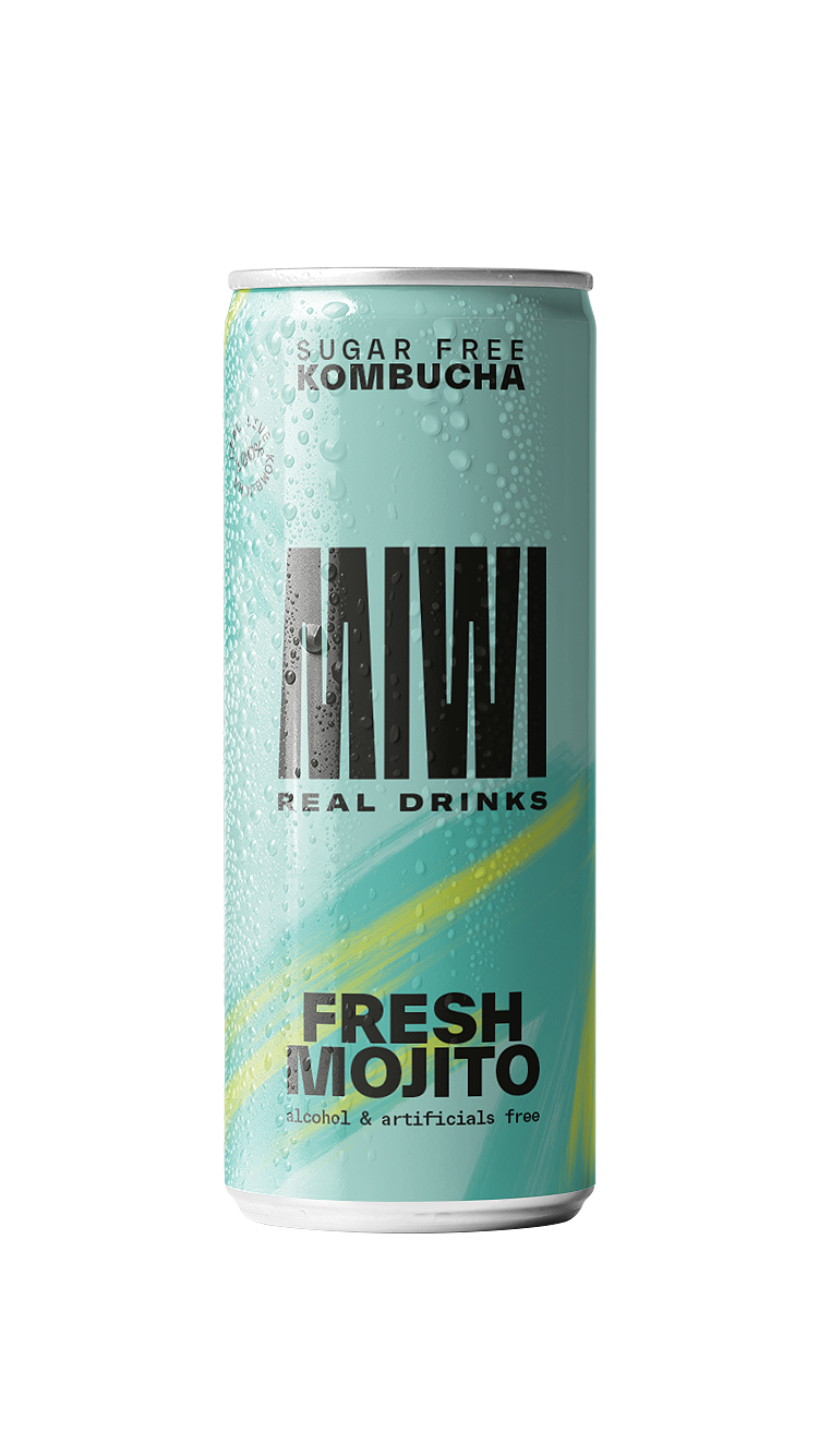 KOMBUCHA FRESH MOJITO | 12 latas 25cl - MIWI REAL DRINKS