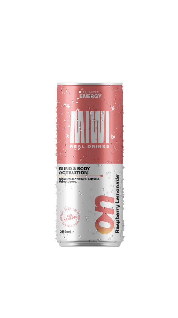 MIWI ON RASPBERRY LEMONADE | 12 latas 25cl - MIWI REAL DRINKS