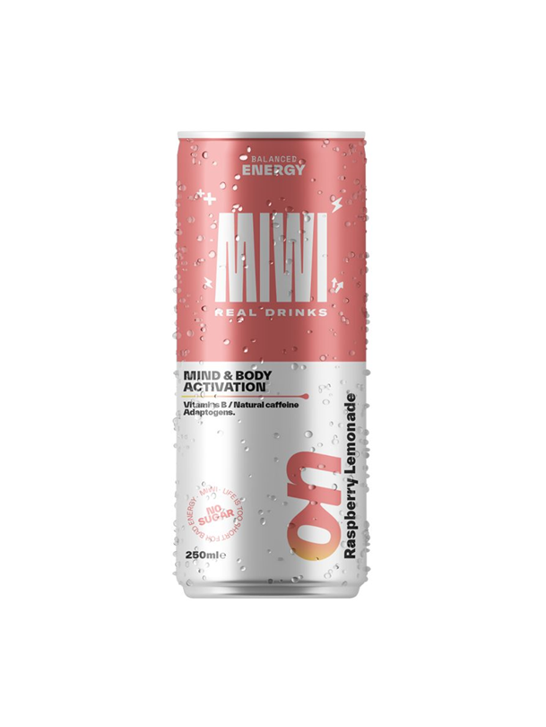 MIWI ON RASPBERRY LEMONADE | 12 latas 25cl - MIWI REAL DRINKS